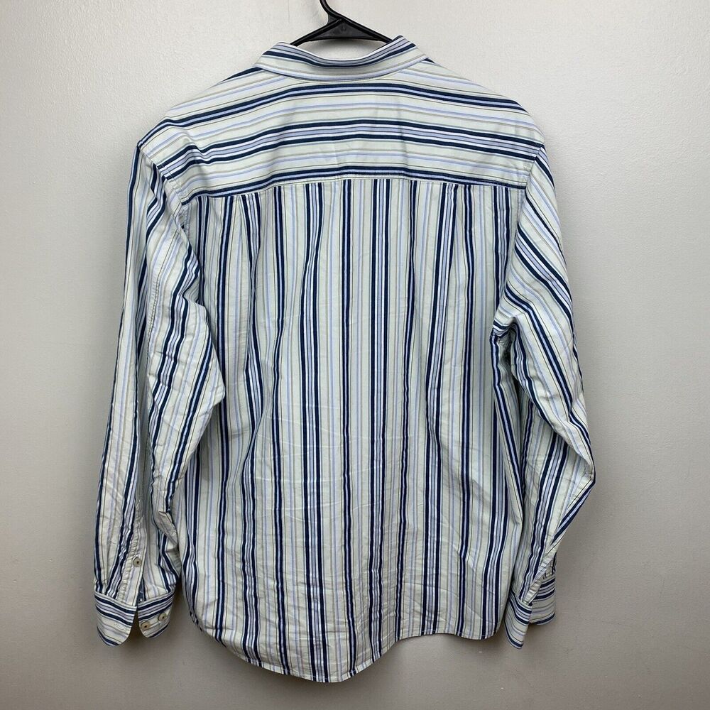 Tommy Bahama shirt mens xl blue long sleeve button‎ down striped island modern - Picture 2 of 9